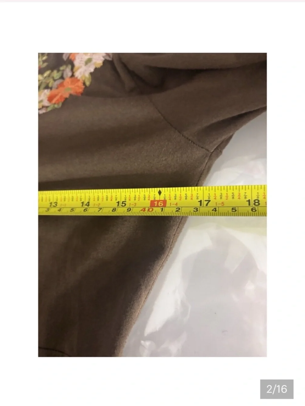 Johnny Was Brown Floral & Heart Embroidered V-Neck Long-Sleeve Dress - Picture 2 of 14